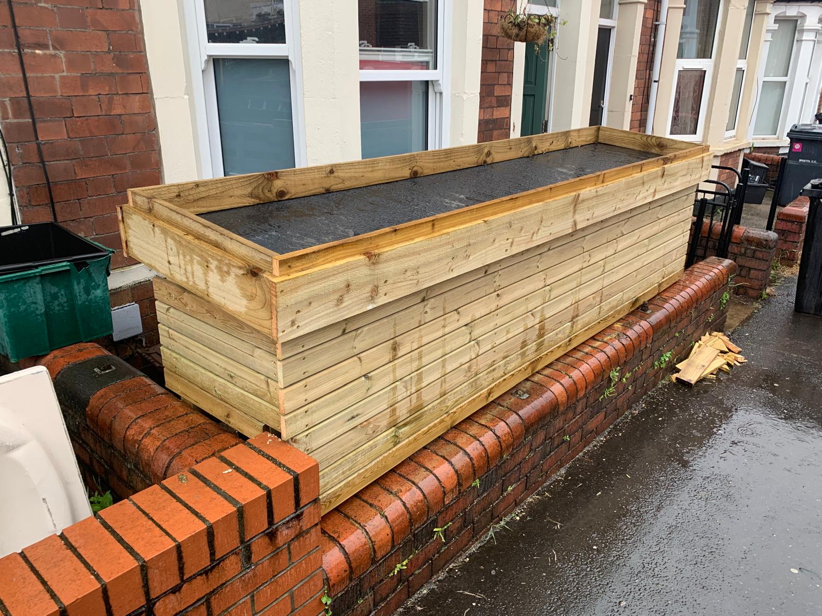 Garden storage, alternate angle