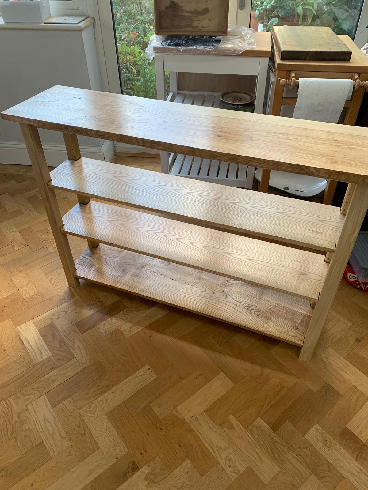 Custom shelving in a study
